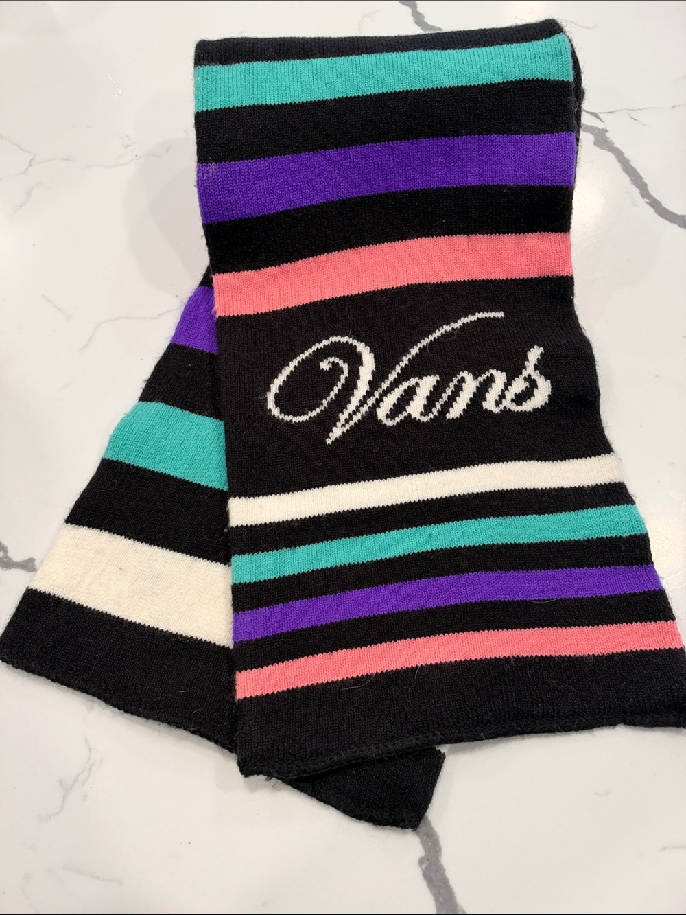 Vans Girls Striped Winter Scarf